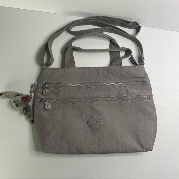 Kipling Bag Women Crossbody Satchel gray  MIAH NWOT - Picture 1 of 9